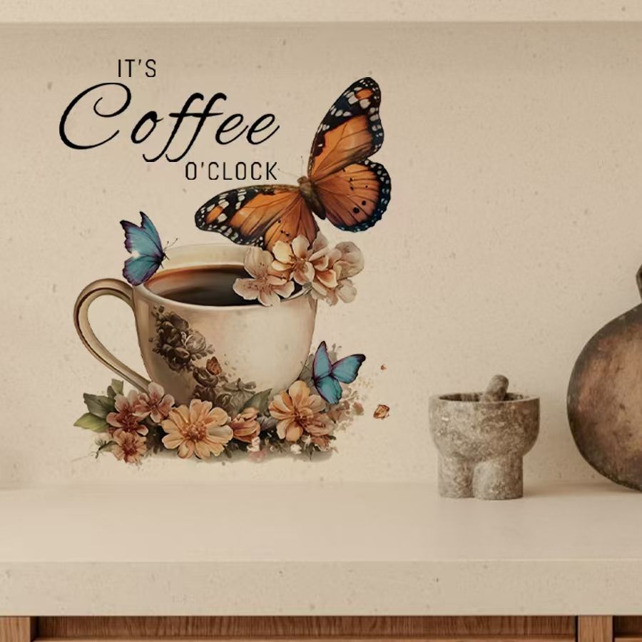 Pvc Panel Background - IT's Coffee O'Clock クリエイティブ PVC ステッカー