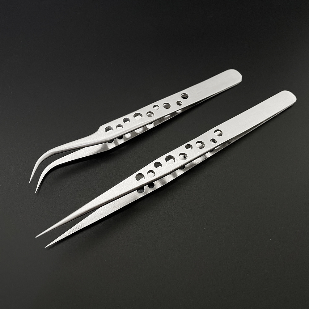 Feeding Tong Stainless - ステンレス多機能鋼肘ピンセット水族館クリップロングトング医療ピンセット鉗子ペット給餌ツールノンスリップDIY