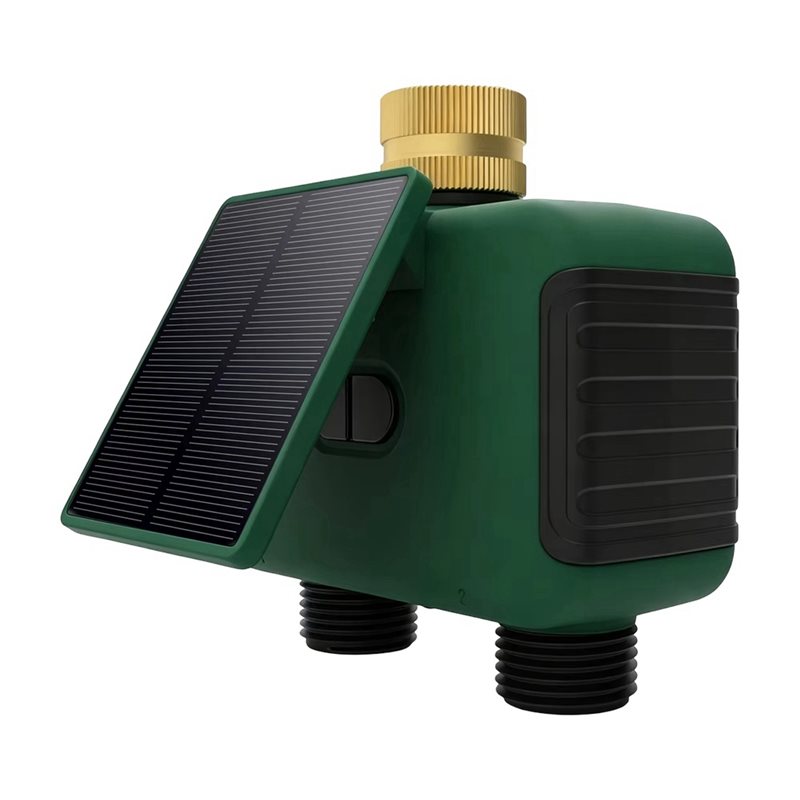Timer Dual Outlet - ABMR-Tuya Wifiスマートソーラーデュアルゾーン散水タイマー2口バルブコントローラーAPPリモート音声散水タイマー（米国仕様）