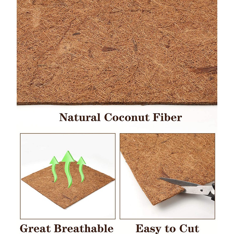 Substrate Coconut Fiber - HITL天然ココナッツファイバーマット、爬虫類用カーペット、トカゲ、ヘビ、カメ、ヤモリ用のペットテラリウム敷料