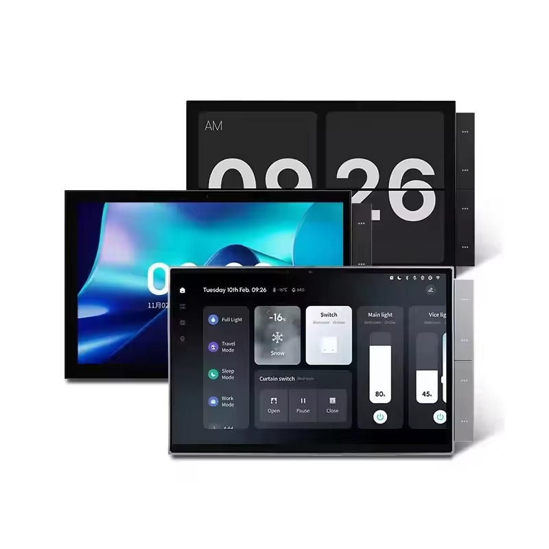 Screen Top Mesh - 10.1インチTuyaスマートセントラルコントロールパネル多目的タッチスクリーン内蔵ZigbeeハブAlexa対応ビルディングインターホンWiFi、メッシュ、RS485対応