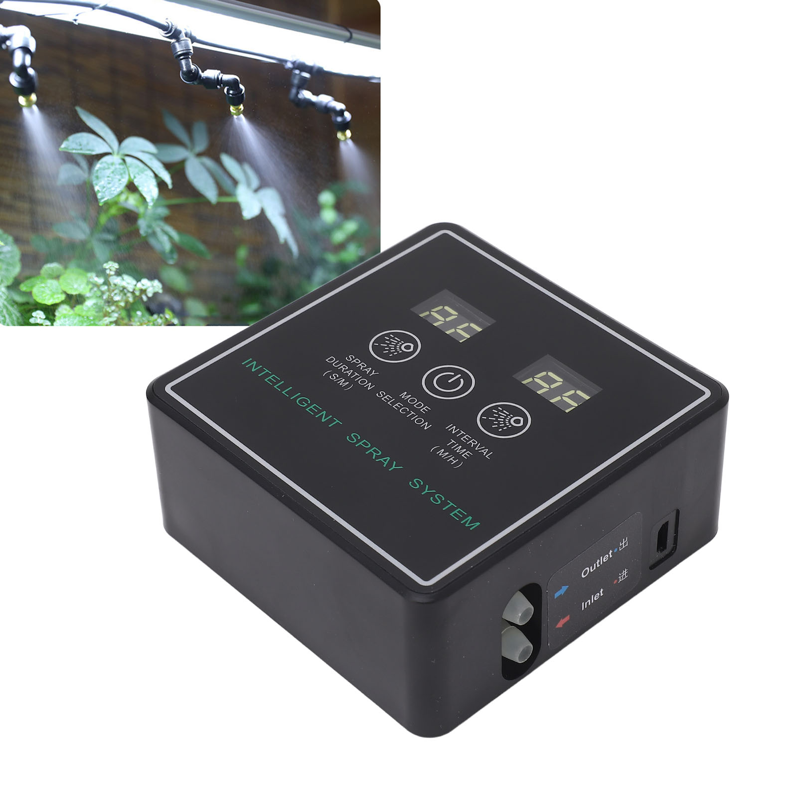 Misting Nozzle Reptile - 爬虫類フォガースマートスプレーシステム自動タイミング加湿器 360 度調整可能なミストノズルミスターテラリウム用