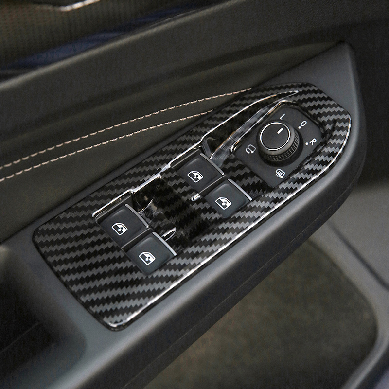 Glass Door Hinge - 車のドアアームレストパネル用ステッカー,ガラスリフトボタン,トリムカバー,vwゴルフ8,mk8,2020, 2021, 2022, 2023