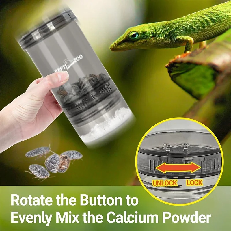 爬虫類昆虫用カルシウム粉末散布ボックスキット、25cmピンセ - Calcium Powder Reptile のレビューと価格