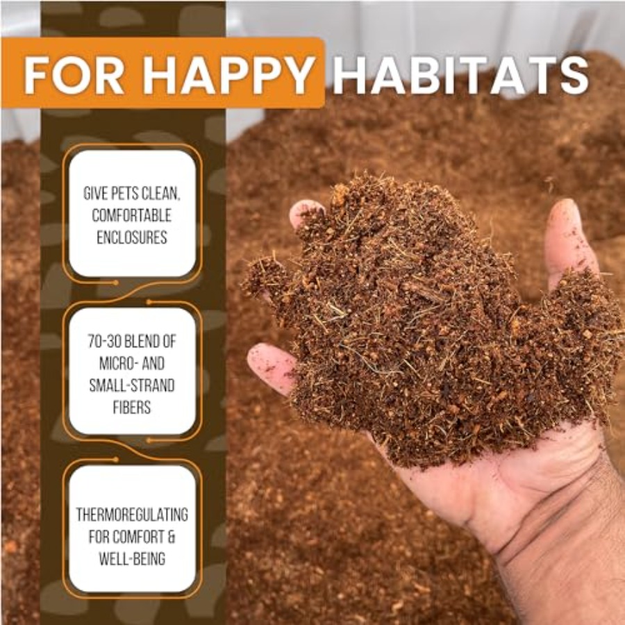 バイオアクティブなテラリウム用床材（ヘビ、トカゲ、カエル、タ - Substrate Coconut Fiber のレビューと価格