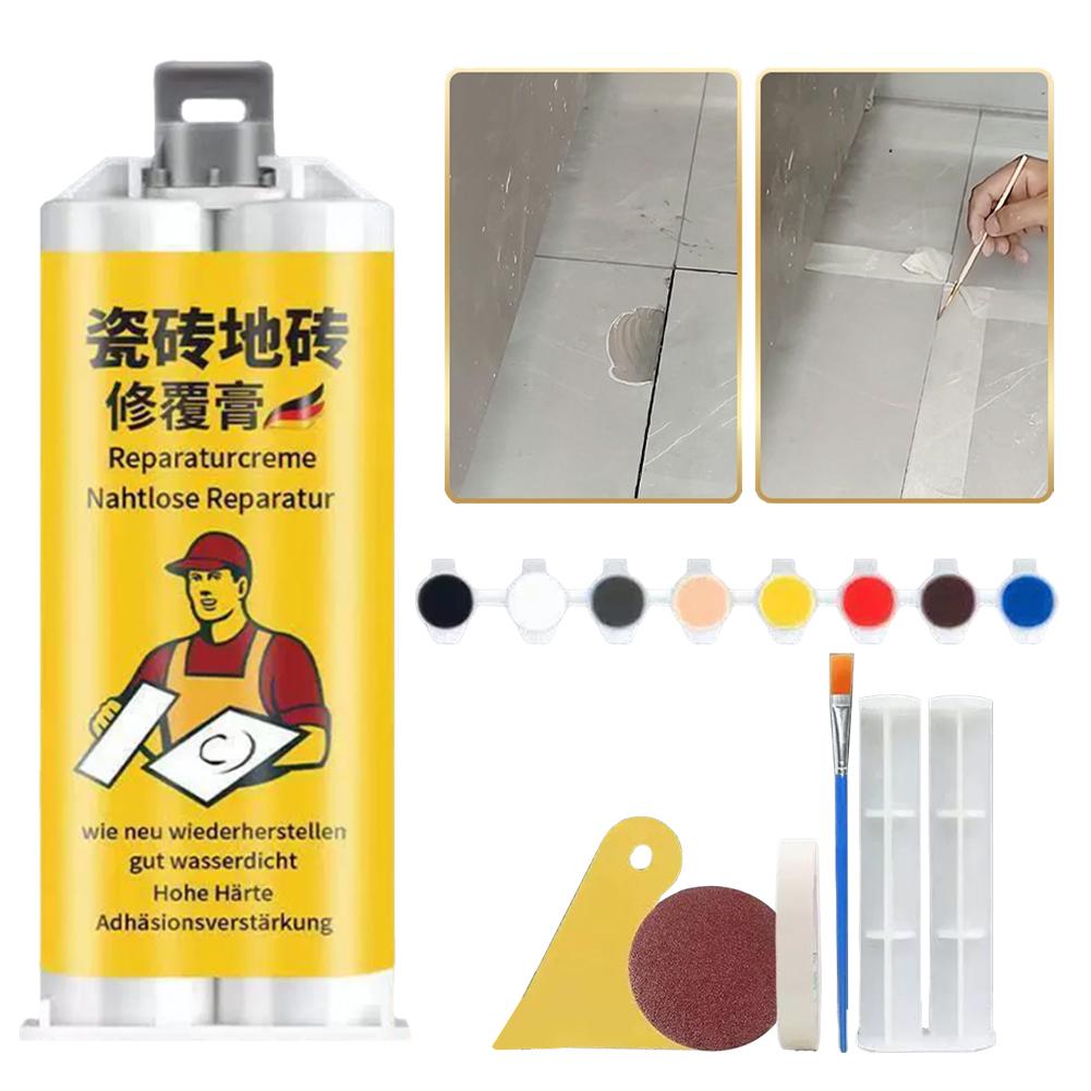 多機能タイル石のひび割れ修理キット接着剤セラミック修理接着剤 - Ceramic Tile Floor のレビューと価格