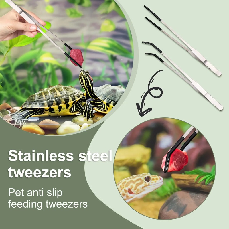 2個セット ステンレス製ピンセット ストレート＆カーブチップ - Feeding Tong Stainless のレビューと価格