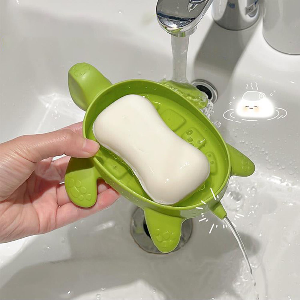 タートル排水ソープボックス漫画タートルソープホルダー、クリエ - Water Dish Reptile のレビューと価格