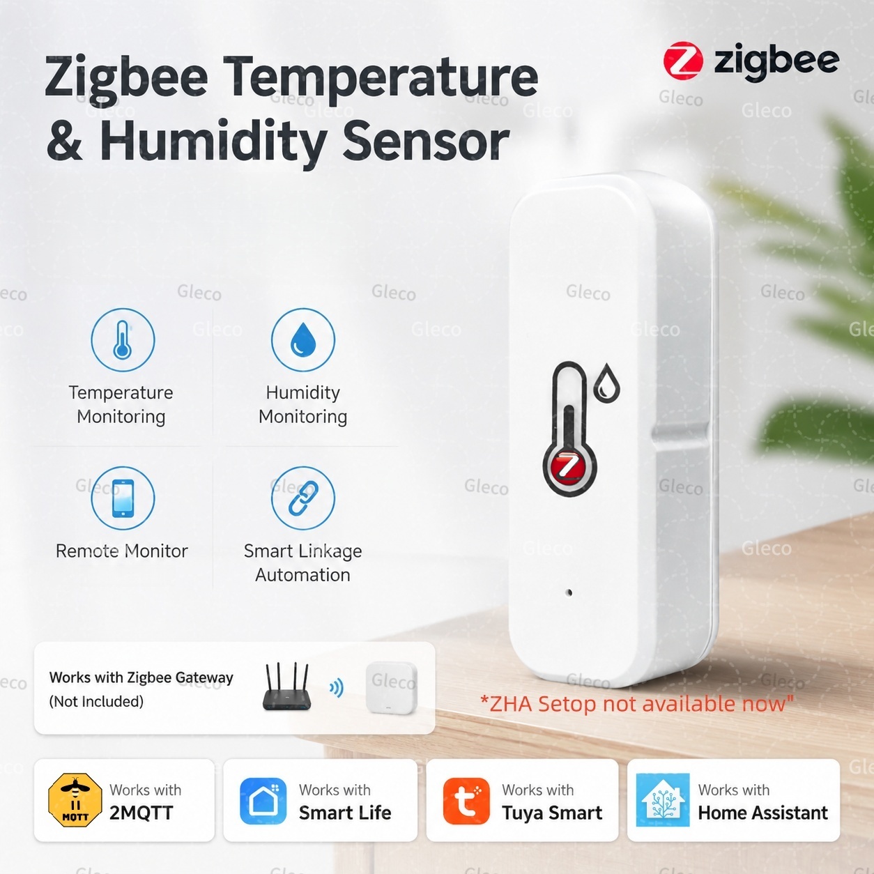 Tuya Zigbee 3.0 ミニ温度と湿度センサー屋内ス - Digital Hygrometer Probe のレビューと価格