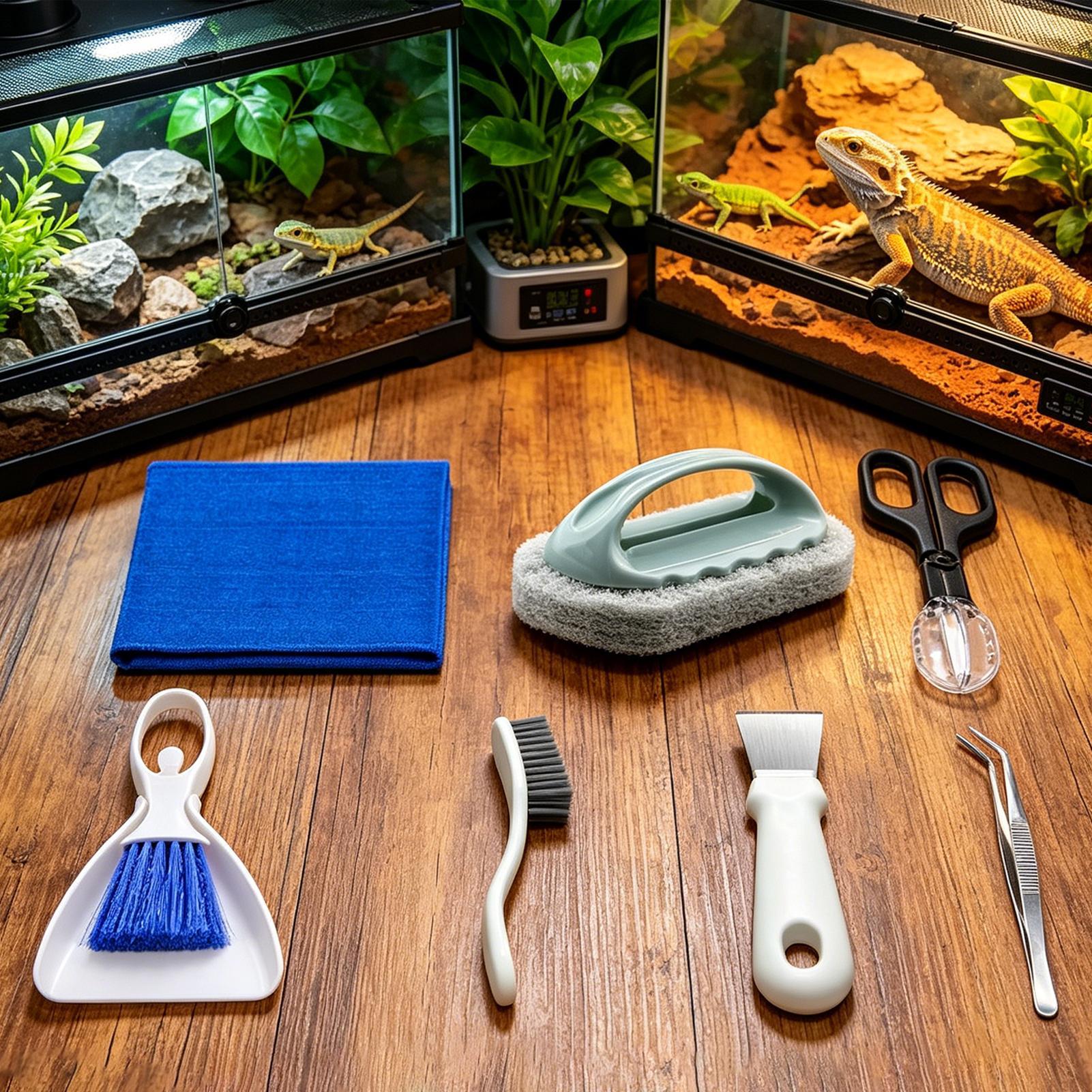 ビアデッドドラゴン用タンク清掃キット、餌やり用トング、ピンセ - Feeding Tong Stainless のレビューと価格