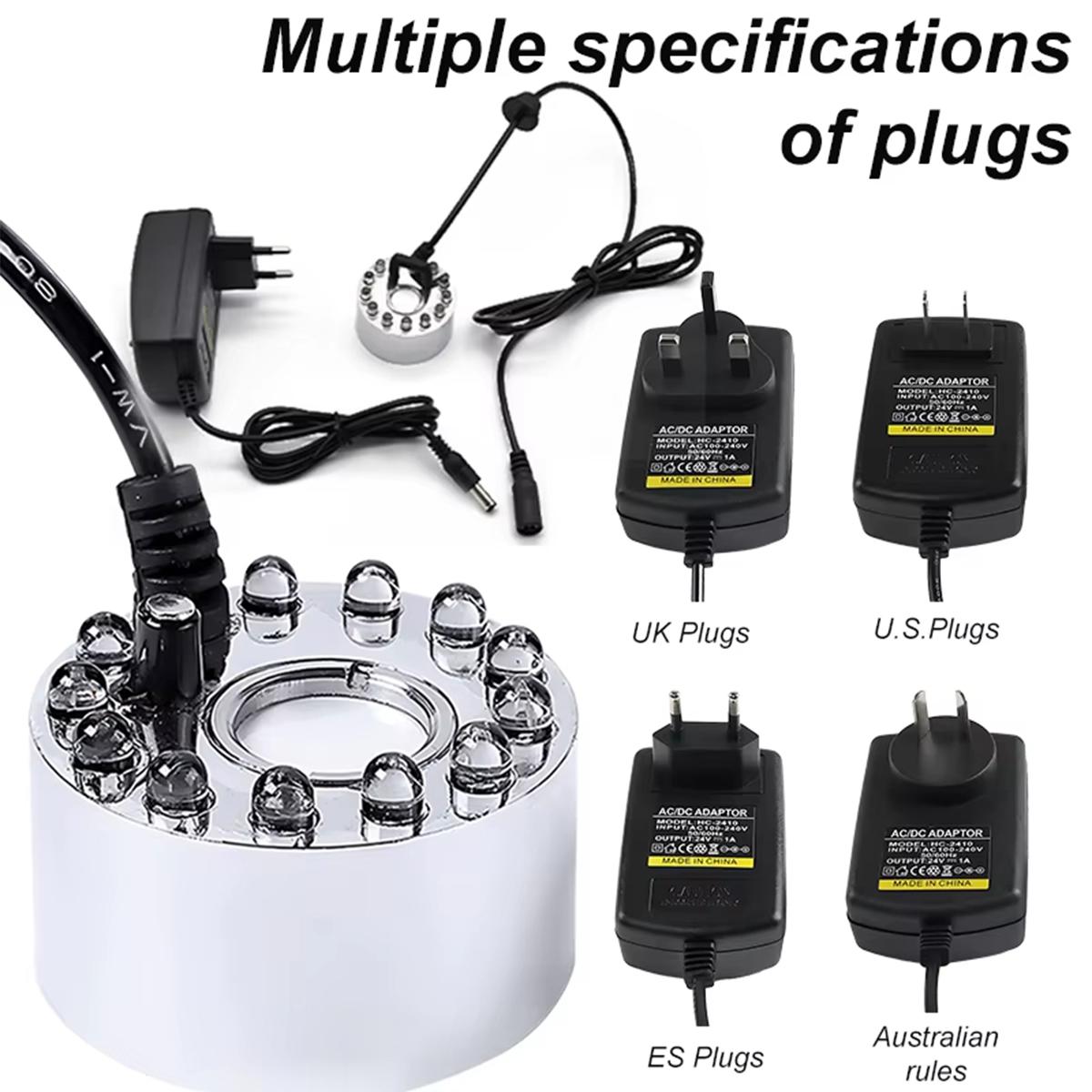 ミニLEDミストメーカー噴霧器池ミスター屋内水族館ハロウィー - Terrarium Fogger Ultrasonic のレビューと価格
