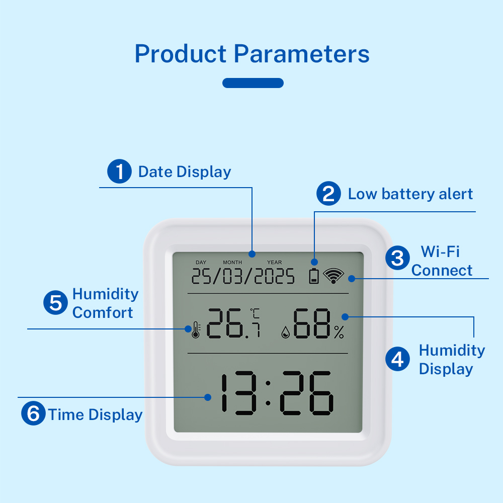 Tuya WIFI 温度湿度センサー 湿度計 温度計 スマー - Digital Hygrometer Probe のレビューと価格