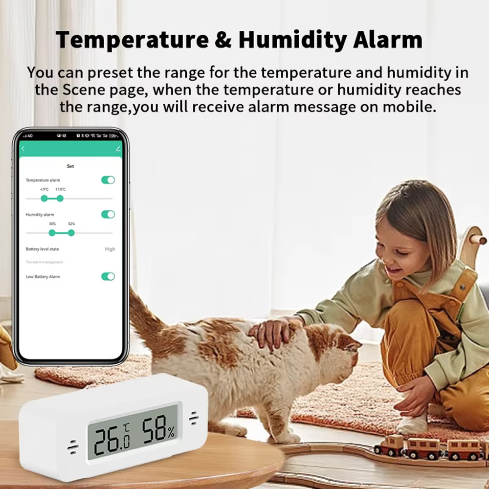 Tuya Zigbee WiFi ミニ温度&湿度センサー ス - Digital Hygrometer Probe のレビューと価格