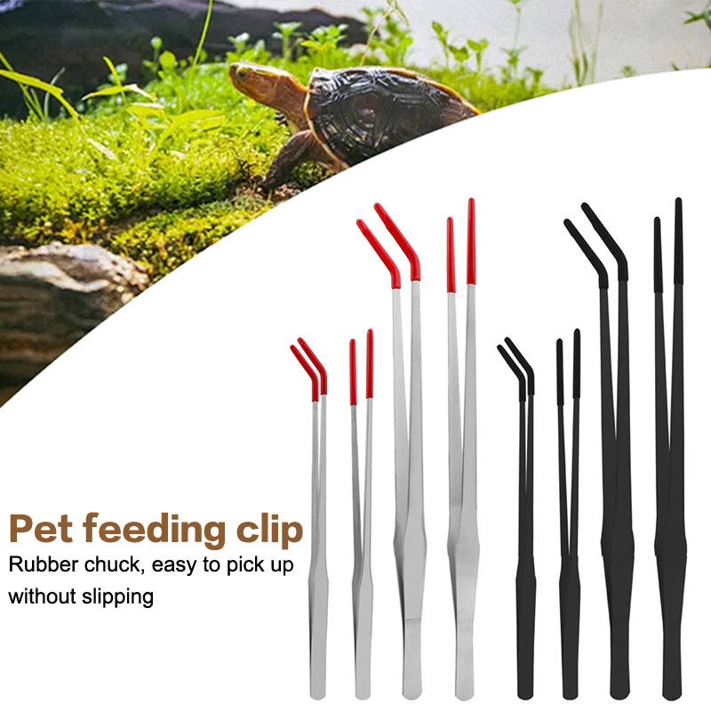 ホットステンレス鋼製爬虫類用ゴムチップ付き給餌トング、水槽ピ - Feeding Tong Stainless のレビューと価格